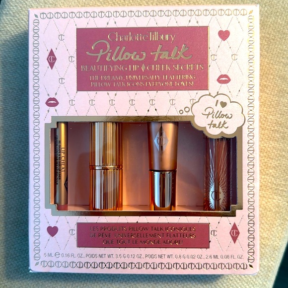 NIB Charlotte Tilbury Pillow Talk Beautifying Lip & Cheek Secrets - Picture 1 of 4